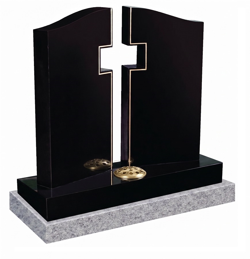 Integrated Cross Headstone