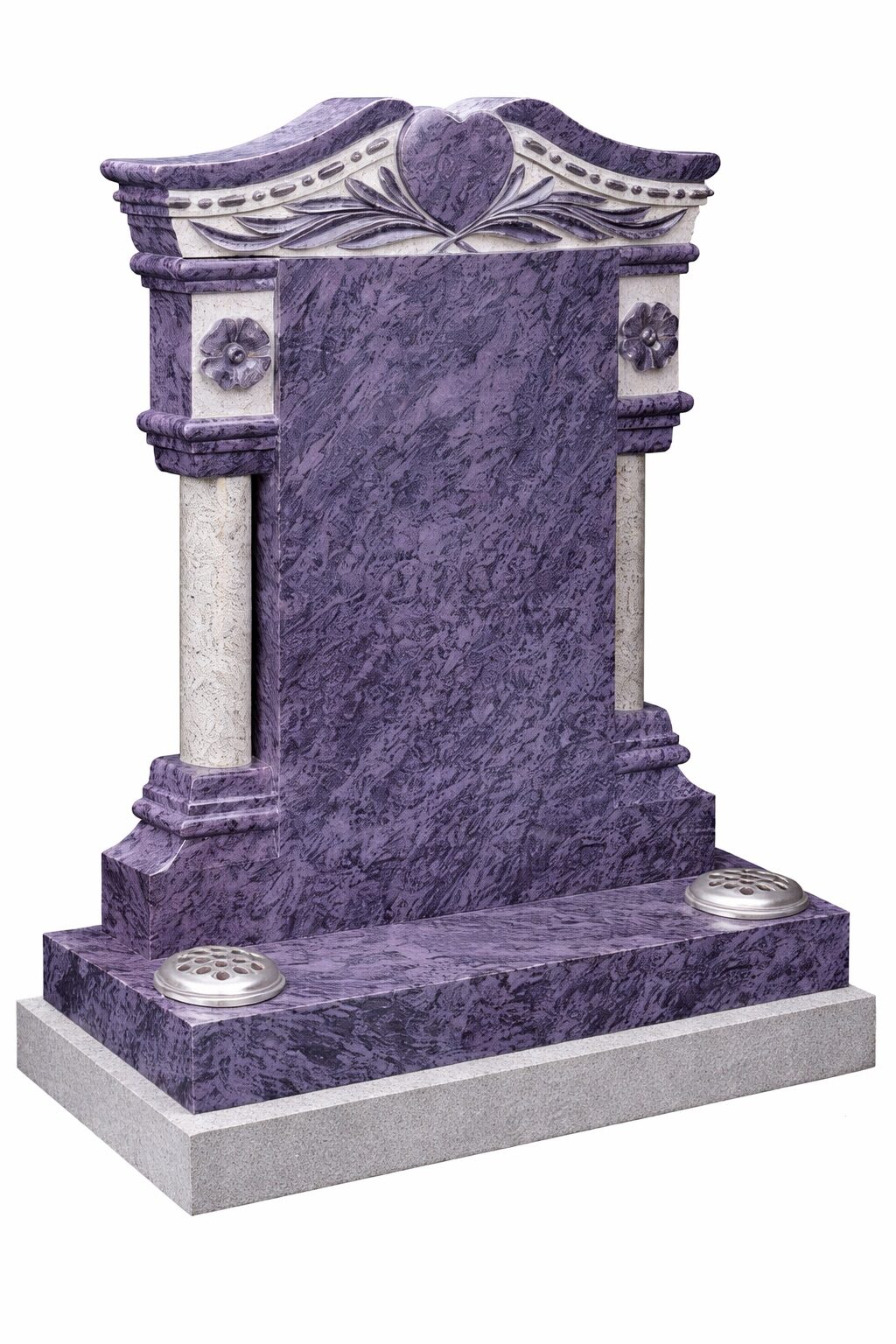 Bahama Blue Temple Headstone