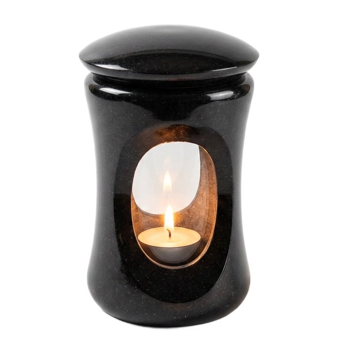 Granite candle lantern