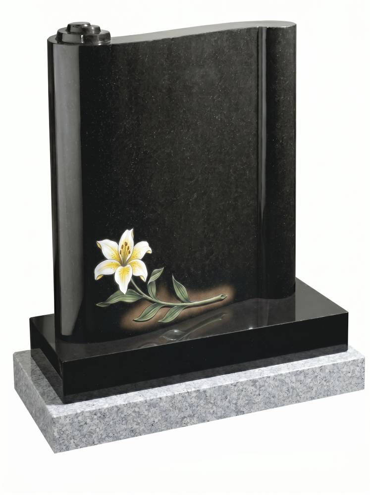 Curved Scroll Headstone