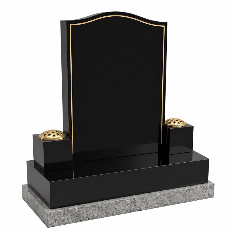 Double Vase Headstone