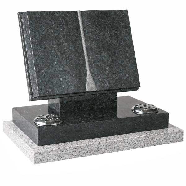 Open Granite Book Headstone