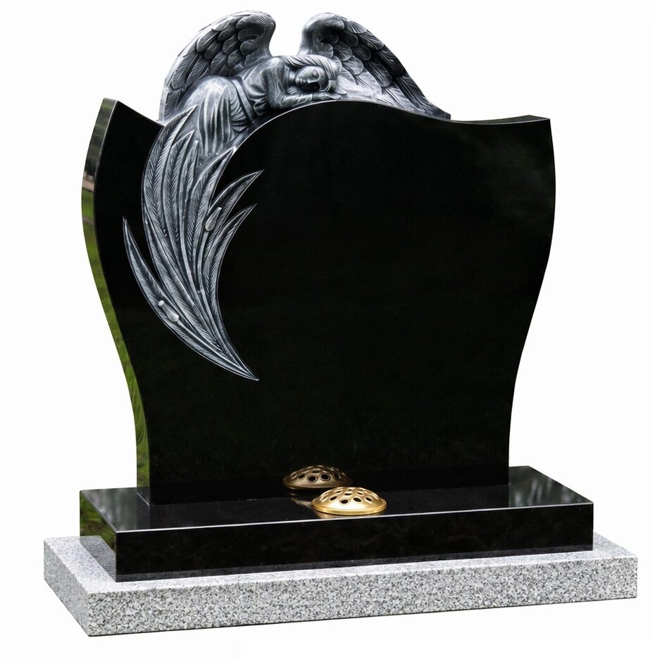 Sleeping Angel Carving Headstone