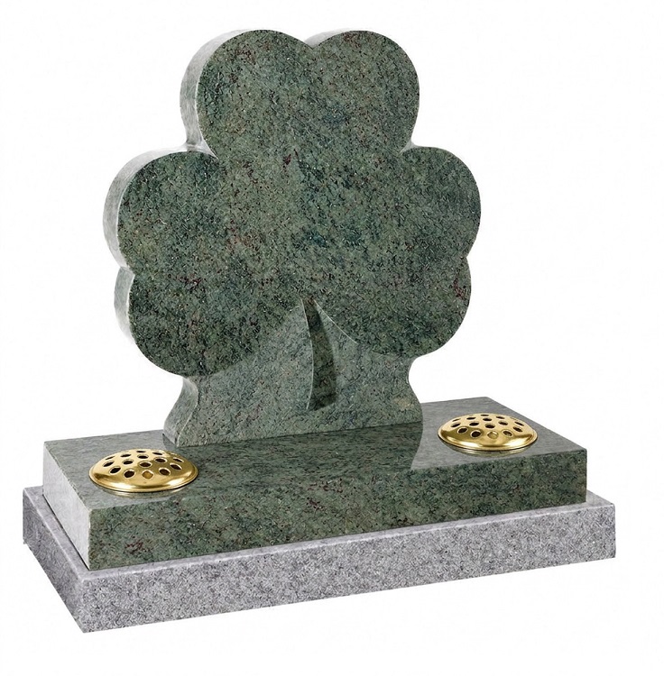 Three leaf clover headstone