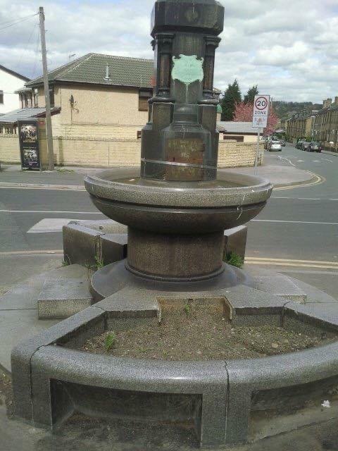 Horse Trough Memorial in Yorkshire before restoration
