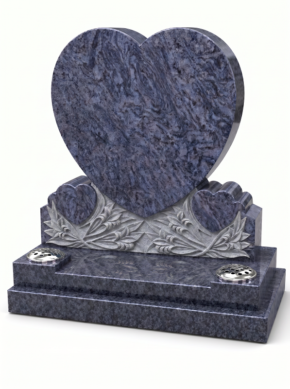 Triple Heart with carvings