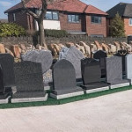 Outdoor memorial display area