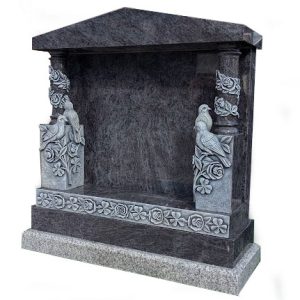 Temple style headstone