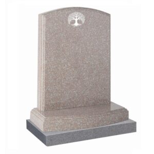 Xiamen Pink Granite memorial with polished moulding