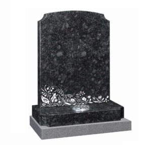 Steel grey granite memorial