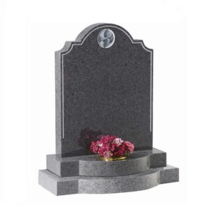 Glenaby grey granite with bow top with carved dove
