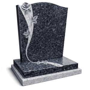 Flowing rose on Blue pearl