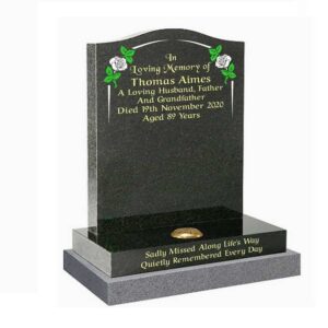 Grey Granite with roses