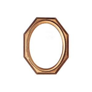 Oval bronze frame