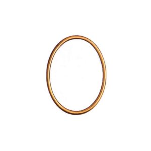 Oval bronze frame