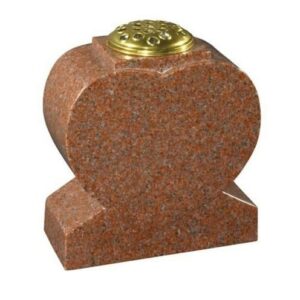 Ruby Red granite vase