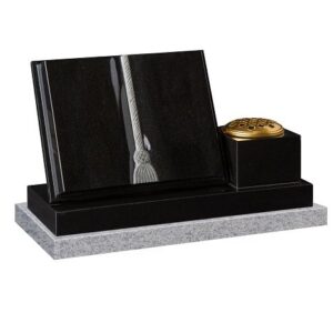 Book & Vase cremation memorial