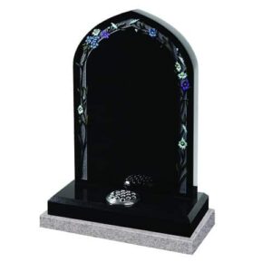 Black Gothic Headstone