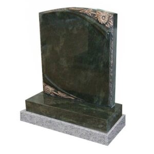 Green Scroll headstone