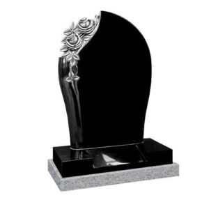 Carved tulip headstone