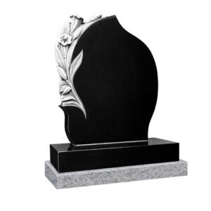 Lily carved Headstone